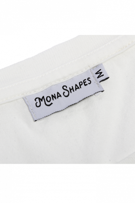 MONASHAPES Logo Organic Tee - White